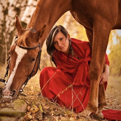 Фотосессия с лошадью летом, осенью, зимой